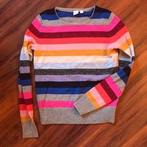 Rainbow stripe sweater